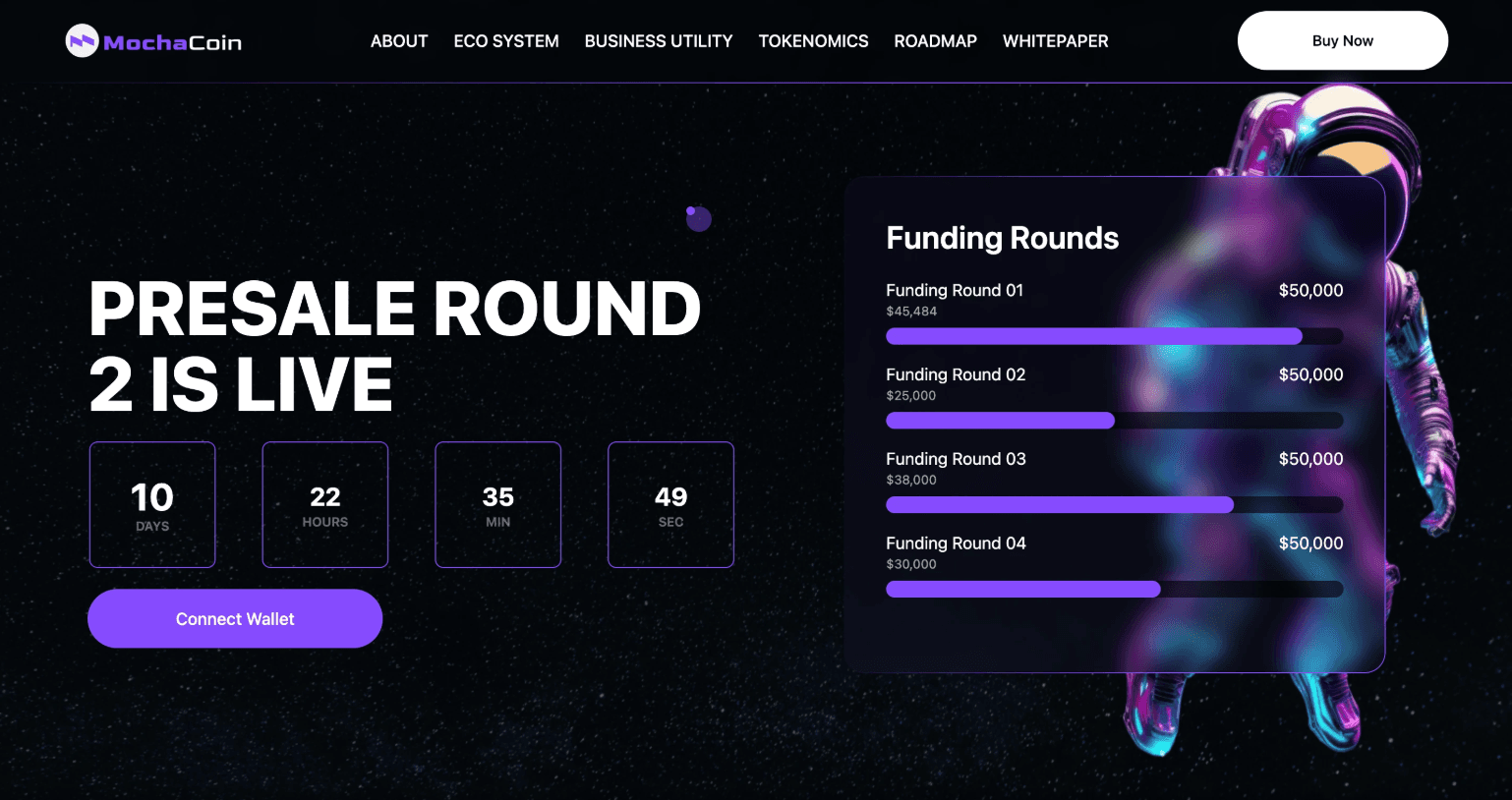 Mocha Coin - Frontend Development