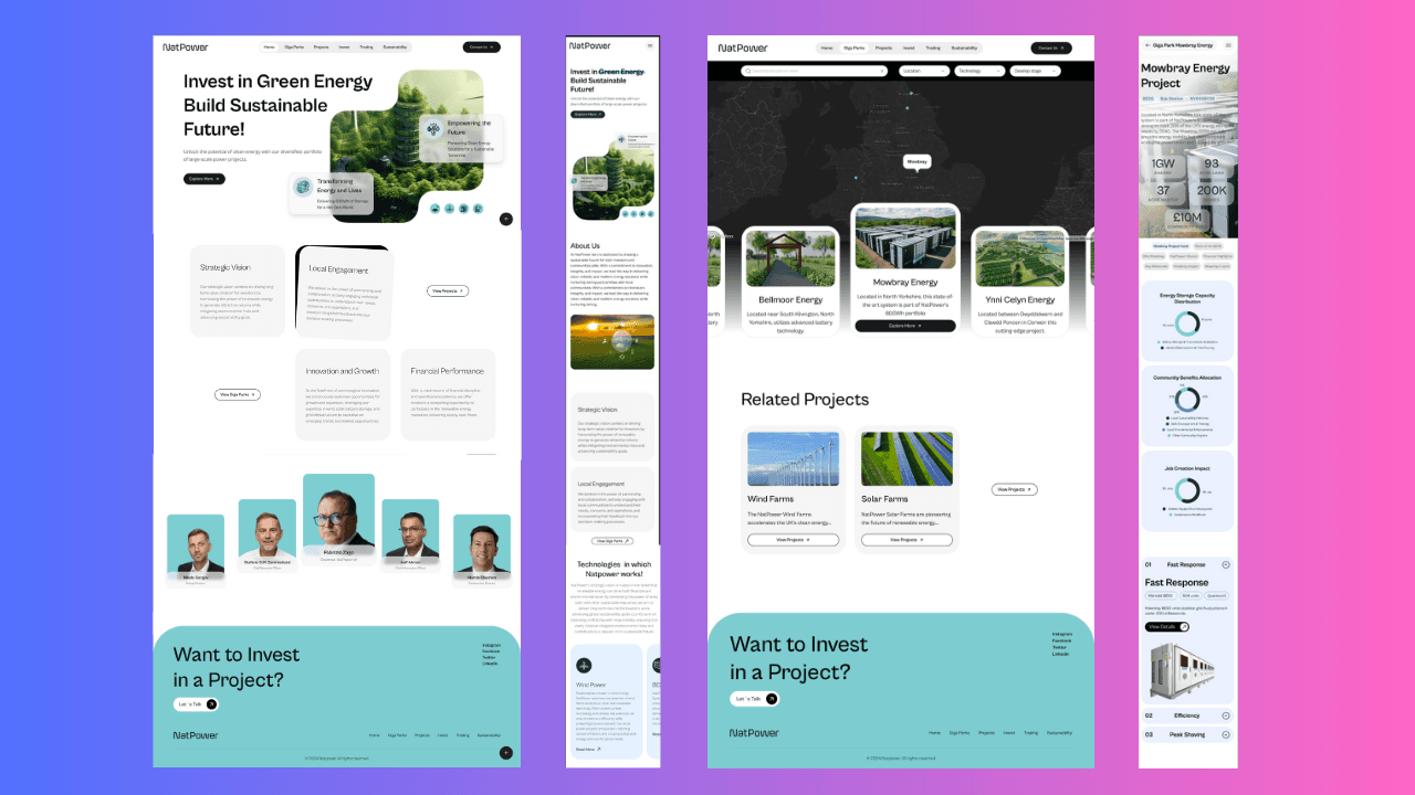 NatPower Energy - Web Application