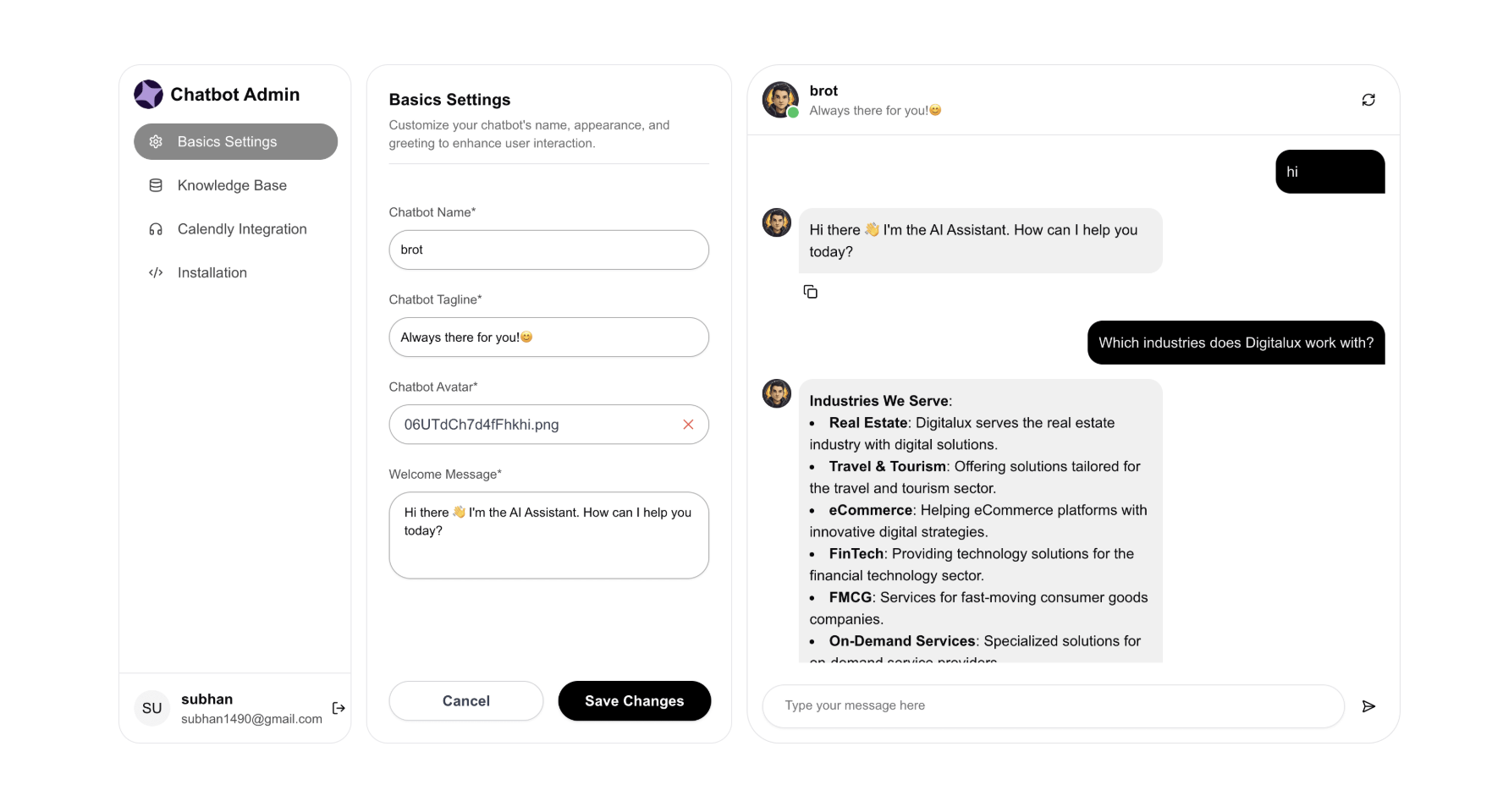ChatAI - Create Custom Chatbot SaaS Platform